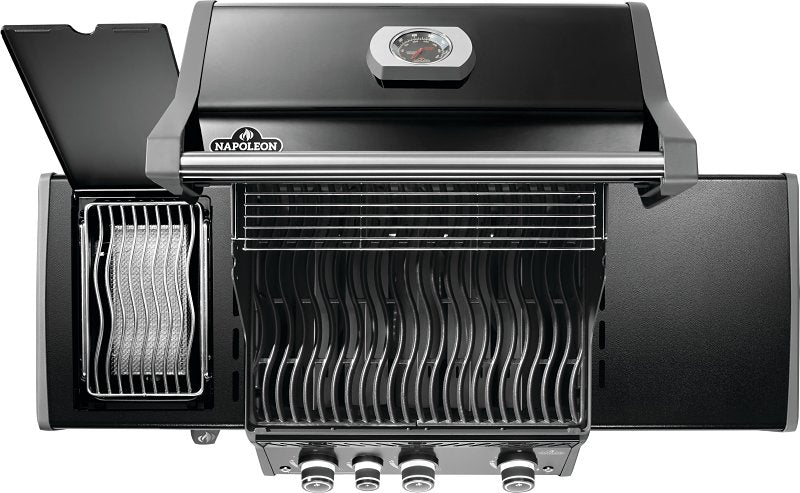 Napoleon Rogue PRO 425 Series RP425SIBNK-2 Gas Grill with Infrared Side Burner, 42,000 Btu, Natural Gas, 3-Burner