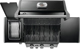 Napoleon Rogue PRO 425 Series RP425SIBNK-2 Gas Grill with Infrared Side Burner, 42,000 Btu, Natural Gas, 3-Burner