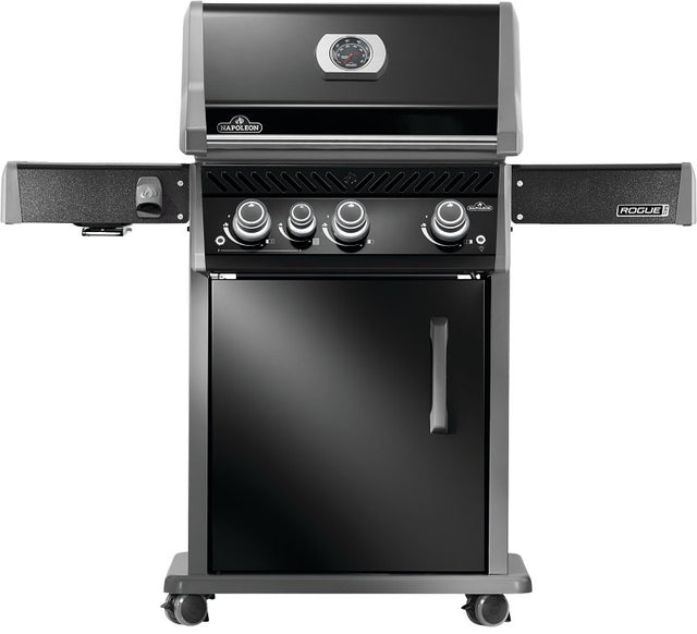 Napoleon Rogue PRO 425 Series RP425SIBNK-2 Gas Grill with Infrared Side Burner, 42,000 Btu, Natural Gas, 3-Burner
