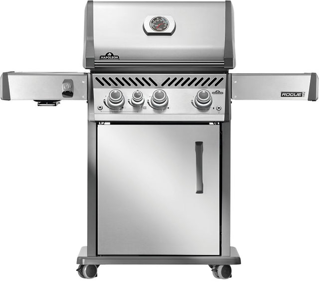 Napoleon Rogue PRO 425 Series RP425SIBNSS-2 Gas Grill with Infrared Side Burner, 42,000 Btu, Natural Gas, 3-Burner