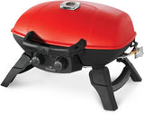 Napoleon TRAVELQ 285 Series TQ285-RD-1-A Gas Grill with Griddle, 12,000 Btu, Liquid Propane, 2-Burner, Red