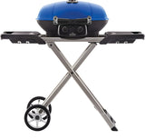Napoleon TRAVELQ 285X Series TQ285X-BL-1 Portable Gas Grill with Scissor Cart, 12,000 Btu, Liquid Propane, 2-Burner