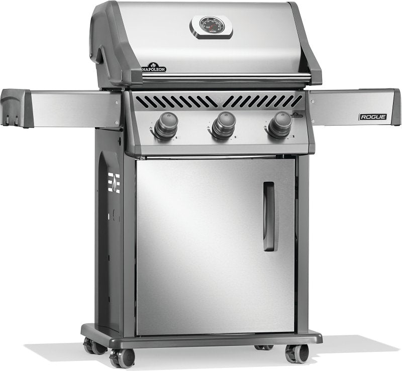 Napoleon Rogue 425 Series R425NSS-2 Gas Grill, 42,000 Btu/hr BTU, Natural Gas, 3-Burner, Smoker Included: Yes