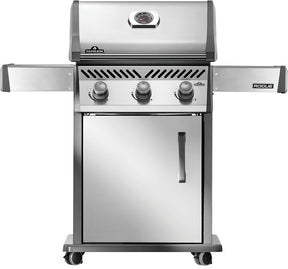 Napoleon Rogue 425 Series R425NSS-2 Gas Grill, 42,000 Btu/hr BTU, Natural Gas, 3-Burner, Smoker Included: Yes