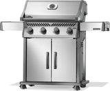 Napoleon Rogue 525 Series R525NSS-2 Gas Grill, 48,000 Btu/hr BTU, Natural Gas, 4-Burner, Smoker Included: Yes