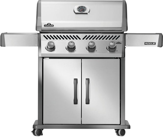 Napoleon Rogue 525 Series R525PSS-2 Gas Grill, 48,000 Btu, Propane, 4-Burner, 525 sq-in Primary Cooking Surface