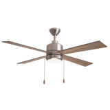 Boston Harbor S2501018-2-BN Indoor Ceiling Fan, Brown Housing, 52 in Sweep