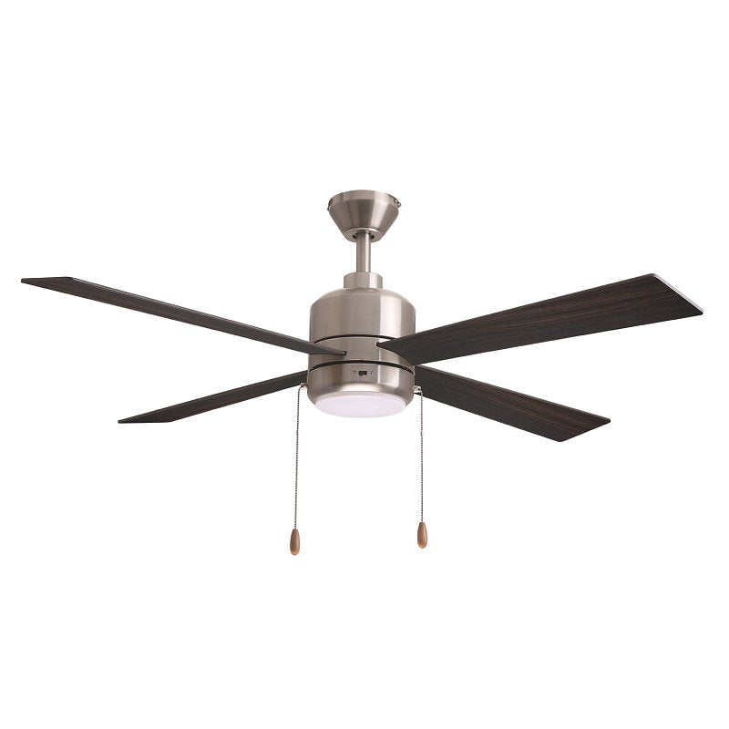 Boston Harbor S2501018-2-BN Indoor Ceiling Fan, Brown Housing, 52 in Sweep