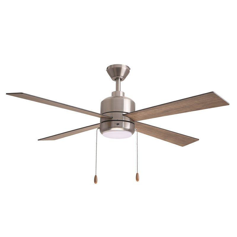 Boston Harbor S2501018-2-BN Indoor Ceiling Fan, Brown Housing, 52 in Sweep