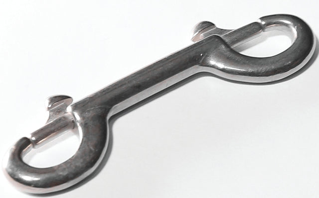 Baron 163M Double Pattern Chain Snap, 80 lb Working Load, Iron, Nickel-Plated