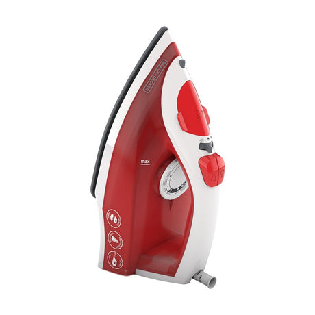 Black+Decker IR20VR-2 Variable Control Compact Steam Iron, 1200 W, Red