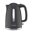 Black+Decker KE1555GY Rapid Boil Electric Kettle, 7 Cup, 1500 W, Gray, 8-1/2 in W, 9-1/2 in H, Automatic Shutoff Control