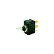 BEP 1001907 Illuminated Toggle Switch, On-Off-On, SPDT, 1/4" Blade Terminals, Illuminated Red