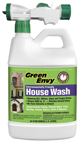 Green Envy 64564 House Wash, Liquid, Clear, 0.5 gal, Pack of 9