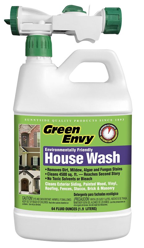 Green Envy 64564 House Wash, Liquid, Clear, 0.5 gal, Pack of 9
