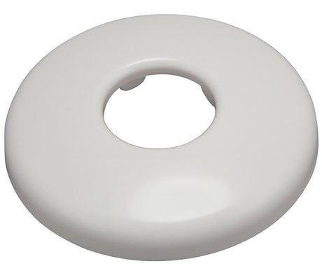 Plumb Pak PP823-00 Bath Flange, 3-1/2 in OD, For: 1/2 in IPS Pipes, Plastic, White