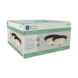 Boston Harbor OG24001 Ceiling Light, 120 V, 2-Lamp, Fluorescent, Incandescent Lamp, Black Fixture