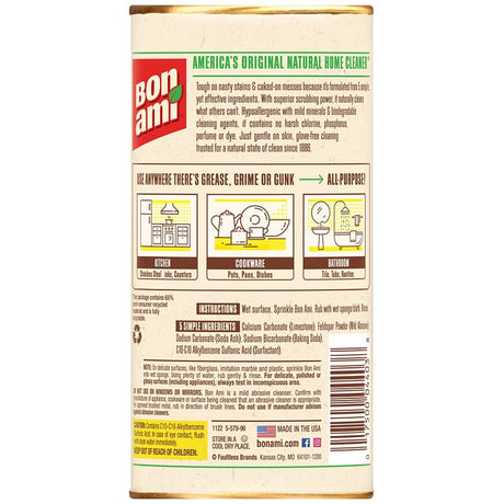 Bon Ami 04410 Cleanser, 14 oz, Powder