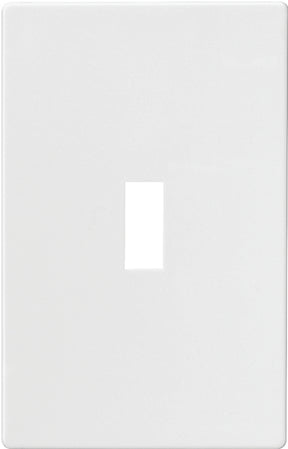 Eaton Wiring Devices PJS1W Wallplate, Mid-Size, 4-7/8 in L, 3.12 in W, 1-Gang, Polycarbonate, High-Gloss