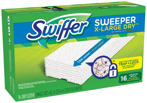 Swiffer Sweeper 96826 Disposable Sweeping Cloth, 16 Pad Capacity