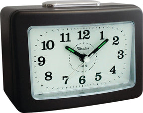 Westclox 47550 Loud Bell Alarm Clock, AA Battery, Black Case