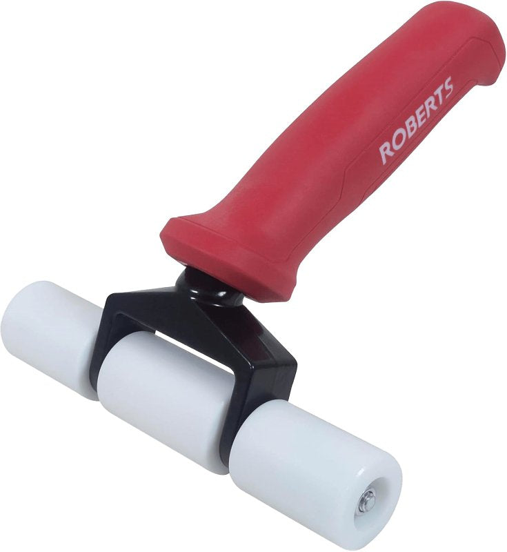 Roberts 10-170 Seam Roller, 4 in Dia Roller, Steel Roller, Soft-Grip Handle, Rubber Handle