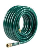 Gilmour 864001-1001 Heavy-Duty Garden Hose, 5/8 in, 100 ft L, Spigot, Brass/Stainless Steel/Vinyl, Green