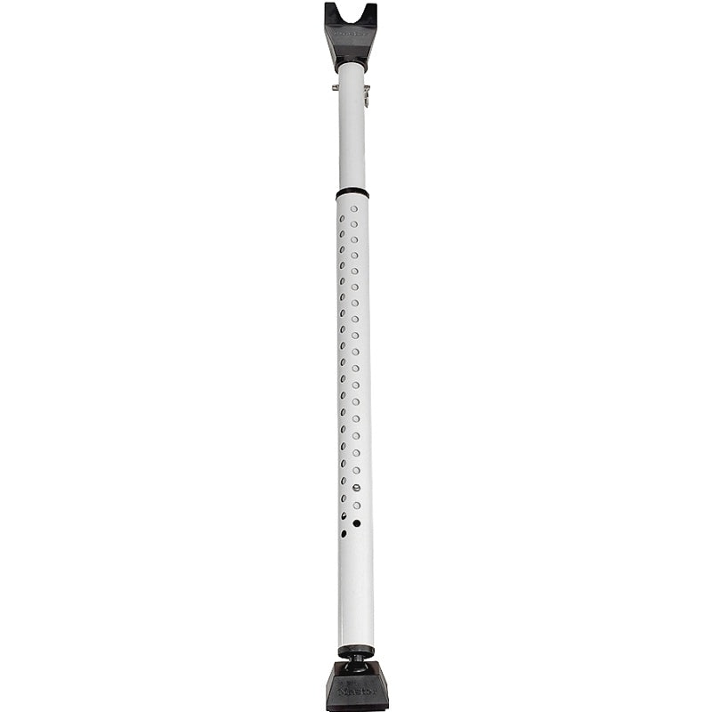 Master Lock 265DCCSEN Door Security Bar, 27-1/2 to 42 in L, 3-3/4 in W, Steel, Black/White, Matte
