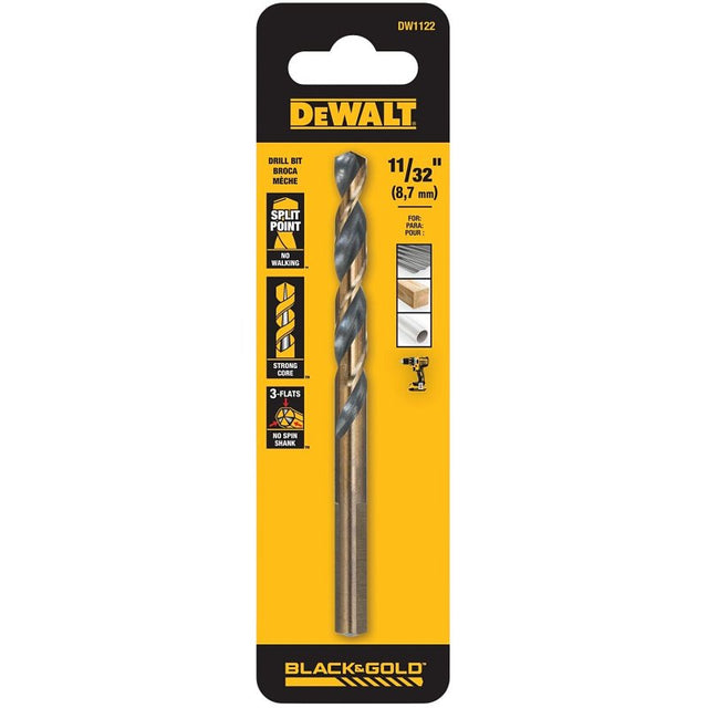 DRL BIT SPLT PT BLK OX 11/32IN