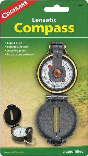 Coghlan's 8164 Lensatic Compass, Plastic