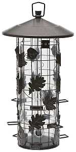 Perky-Pet 337 Wild Bird Feeder, Metal, Rustic Brown, Hanging