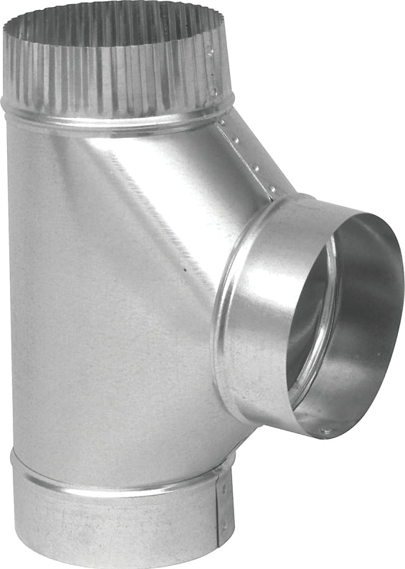 Imperial GV0887 Tee, 5 in, 26 ga Gauge, Steel, Galvanized