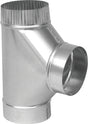 Imperial GV0887 Tee, 5 in, 26 ga Gauge, Steel, Galvanized
