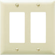 Pass & Seymour TradeMaster TP Series TP262ICC30 Wallplate, 4-11/16 in L, 4-3/4 in W, 2-Gang, Nylon, Ivory, Matte