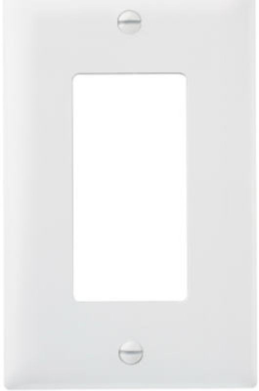 Pass & Seymour TradeMaster TP Series TP26WCP10 Wallplate, 4-11/16 in L, 15/16 in W, 1-Gang, Nylon, White, Matte
