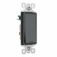 Pass & Seymour radiant TM870GCC10 Decorator Paddle Switch, 15 A, 120/277 V, Back Wire, Push Wire, Side Wire Terminal