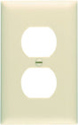 Pass & Seymour TradeMaster TP Series TP8ICC100 Wallplate, 4-11/16 in L, 2.937 in W, Standard, 1-Gang, Nylon, Ivory