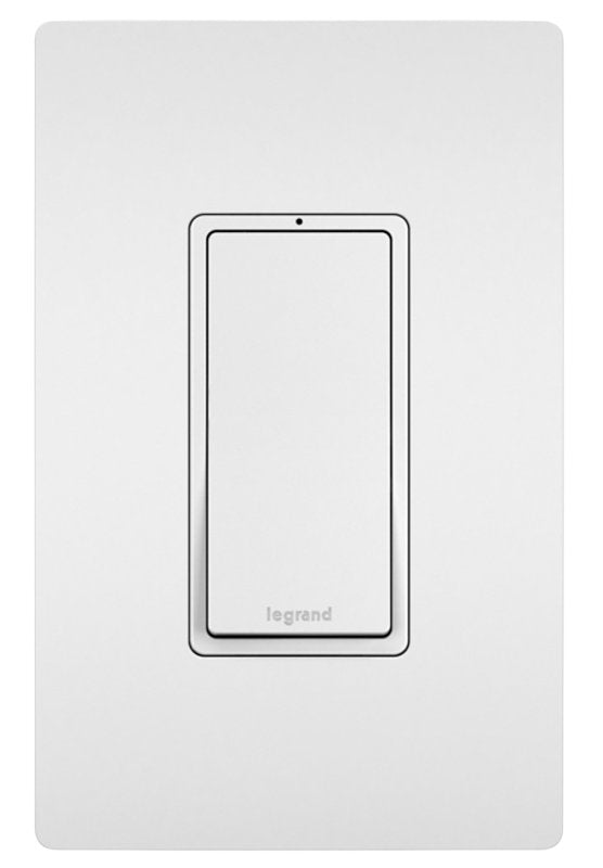 Legrand radiant TM873WSLCCC5WP Decorator Switch, 15 A, 120/277 V, 3-Way, Thermoplastic Housing Material, White