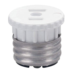 Pass & Seymour 125BPCC5 Lamp Holder Adapter, 600 W, White