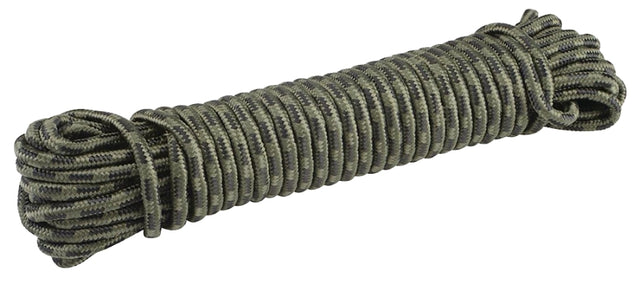 Baron 42578 Rope, 3/8 in Dia, 75 ft L, 133 lb Working Load, Polypropylene, Camouflage