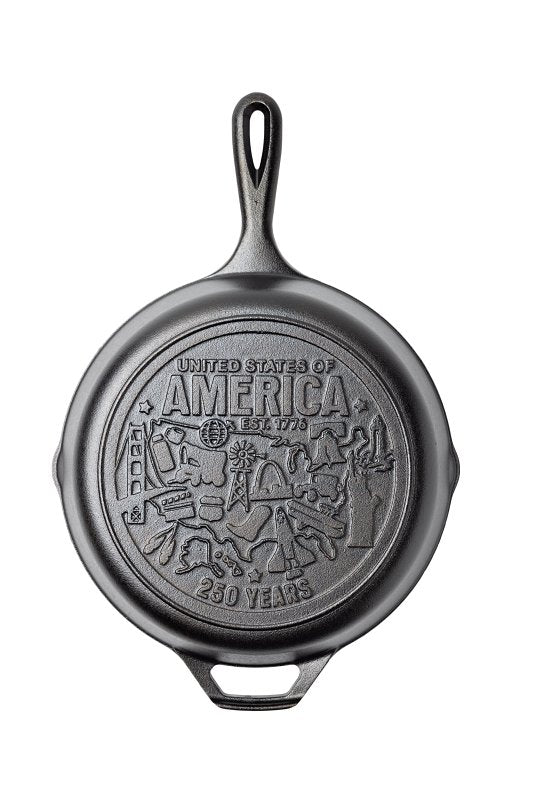 Lodge L8SKA250 Seasoned Skillet, 10-1/4 in Dia, Iron, Black, Non-Stick: Yes, Dishwasher Safe: No