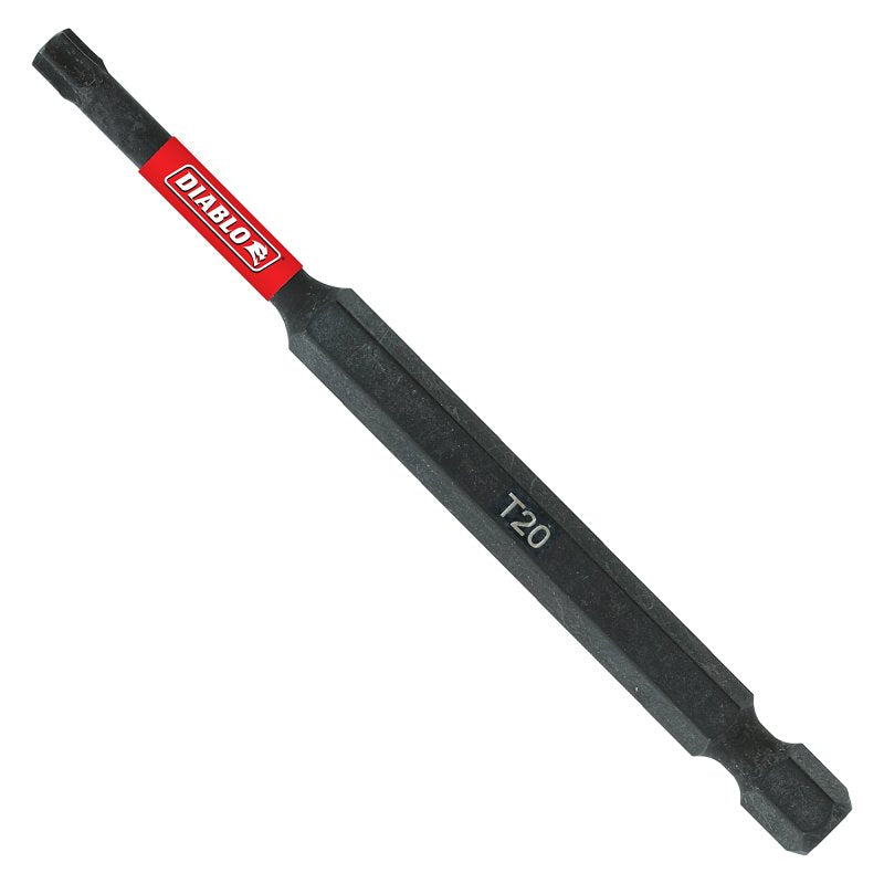 Diablo DT1535B Drive Bit, T15 Drive, Torx Drive, 1/4 in Shank, Hex Shank, 3-1/2 in L