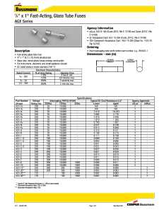 JANDORF AGX Series 60660 Fast Acting Fuse, 20 A, 32 V, 200, 1000 A Interrupt, Glass Body, Fast-Acting Fuse