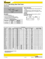 JANDORF AGX Series 60660 Fast Acting Fuse, 20 A, 32 V, 200, 1000 A Interrupt, Glass Body, Fast-Acting Fuse