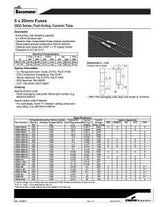 JANDORF GDA Series 60671 Fast Acting Fuse, 6.3 A, 250 V, 1500 A Interrupt, Ceramic Body, Fast-Acting Fuse