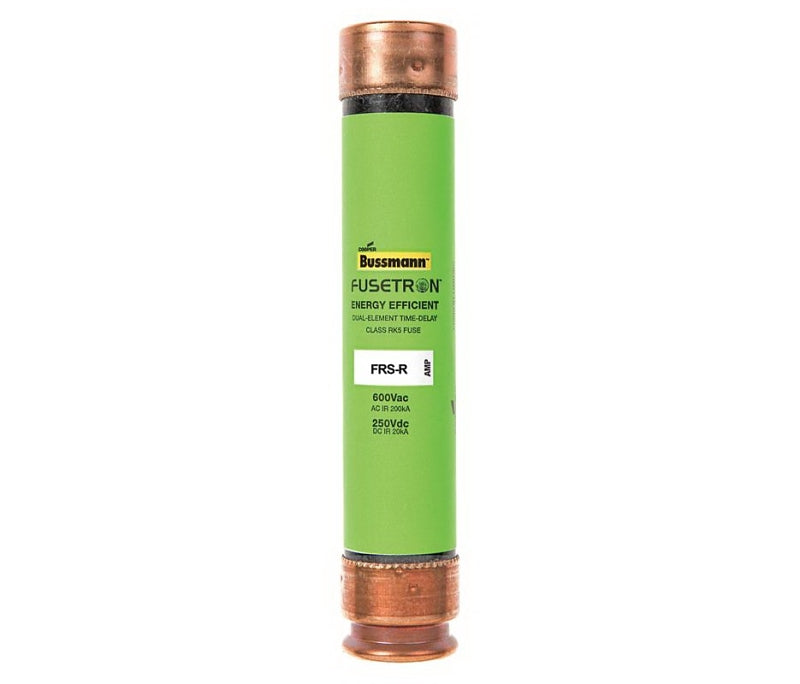 Bussmann FRS-R-10 Fuse, 10 A, 600 VAC, 300 VDC, 20, 200 kA Interrupt, Fiberglass Body, RK5