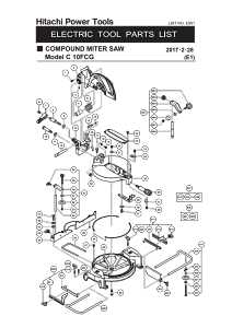 Metabo HPT C10FCGSM Miter Saw, 10 in Dia Blade, 5000 rpm Speed, 52 deg Max Miter Angle, 45 deg Max Bevel Angle