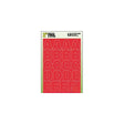 Hy-Ko 30004 Die-Cut Number and Letter Set, Character: A to Z, 0 to 9, -!, 2 in H Character, Red Character, Vinyl, Pack of 10