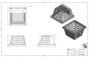 Lambro 1491WG Universal Hinged Vent Guard, Polymer Resin, White, For: 3 in and 4 in Hoods and Louvered Vents