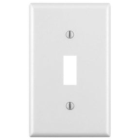 Leviton M24-88001-WMP Wallplate, 4-1/2 in L, 2-3/4 in W, 1-Gang, Thermoset, White, Smooth